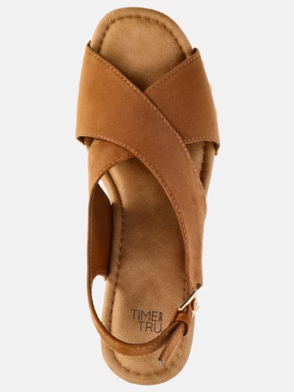 Time and Tru Women's X-Band Heeled Sandals